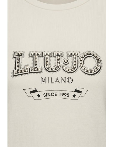 T-Shirt Liu Jo avec logo et pierres précieuses