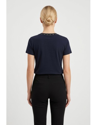 T-Shirt avec logo Liu Jo Lettres avec pierres précieuses