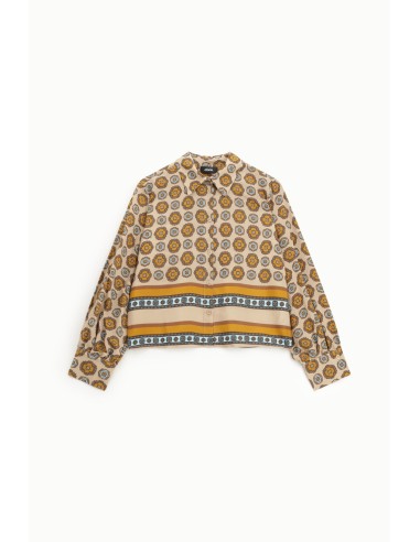 Blouse à imprimé géométrique vif Dixie