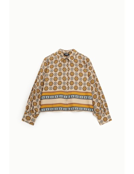 Blouse à imprimé géométrique vif Dixie