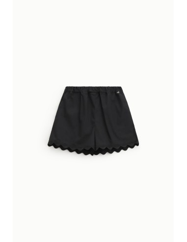 Shorts féminins à ourlet ondulé Dixie