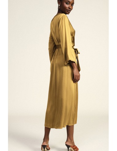 Robe midi portefeuille avec ceinture à la taille Dixie
