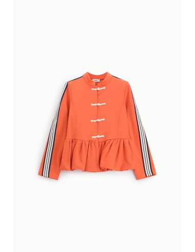 Sweat-shirt sans capuche avec nœud et volant Dixie