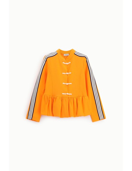 Sweat-shirt sans capuche avec nœud et volant Dixie