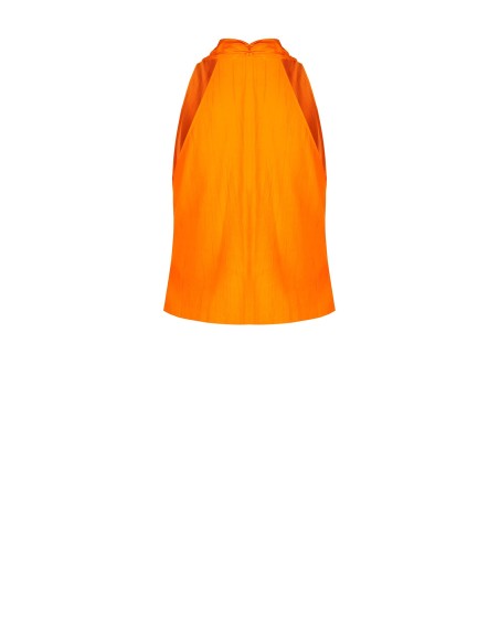 Top portefeuille en mélange de viscose à effet froissé Rinascimento