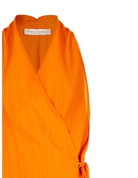 Top portefeuille en mélange de viscose à effet froissé Rinascimento