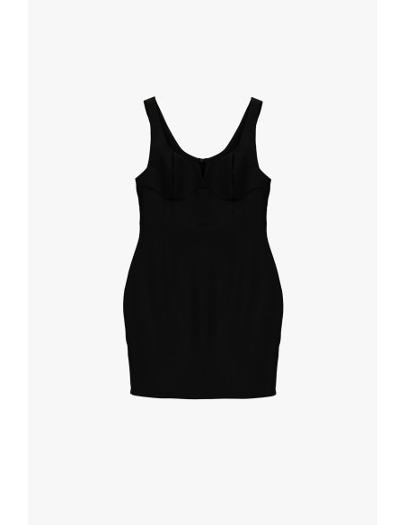Robe courte à larges bretelles et bonnets façonnés Dixie