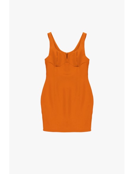 Robe courte à larges bretelles et bonnets façonnés Dixie