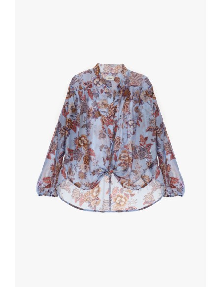 Chemisier large Dixie Front Knot Floral Fantasy