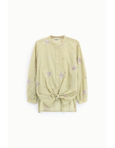 Chemise à paillettes et col Dixie classique