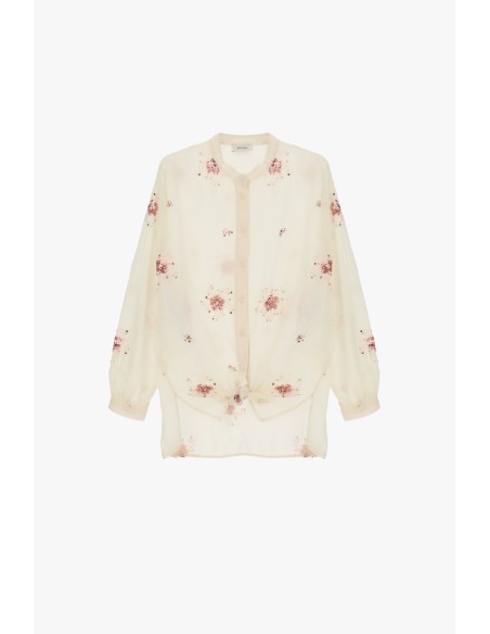 Chemise à paillettes et col Dixie classique