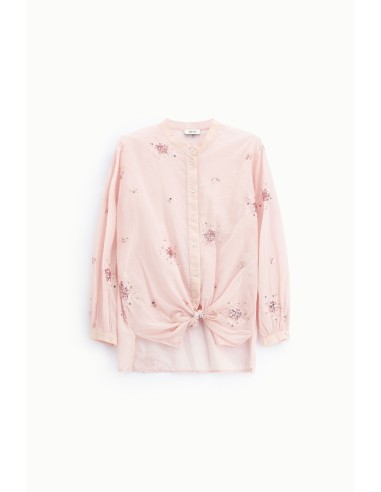 Chemise à paillettes et col Dixie classique