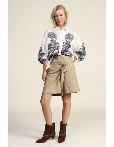 Short avec ceinture large et anneau en D Dixie