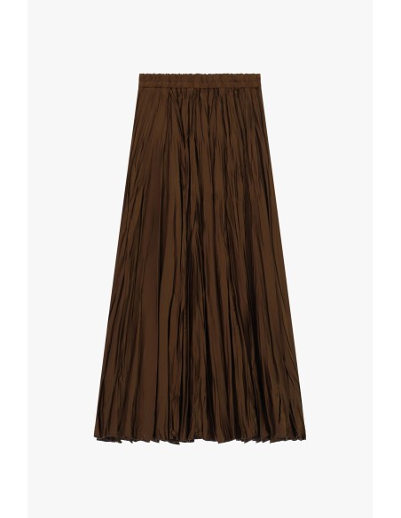 Geplooide midi-rok met elastische taille Dixie
