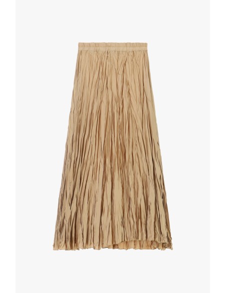 Geplooide midi-rok met elastische taille Dixie