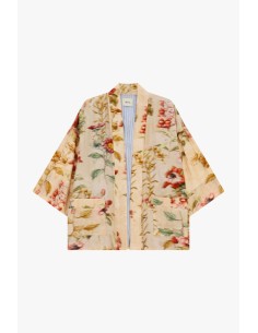 Manteau duster à motif floral et manches amples Dixie