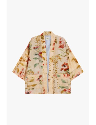 Manteau duster à motif floral et manches amples Dixie