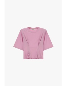 T-shirt met wijde mouwen en plooien aan de voorkant Dixie 2