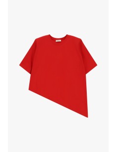 Dixie T-shirt met korte mouwen en asymmetrische zoom 2