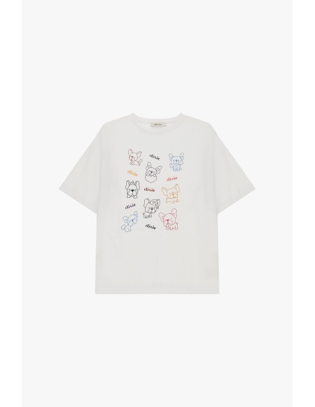 Dixie Regular-Fit Puppy Print Short-Sleeve T-Shirt