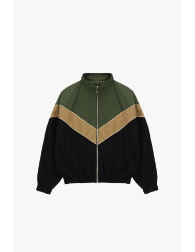 Bomber zippé à motif géométrique et ourlet élastiqué Dixie