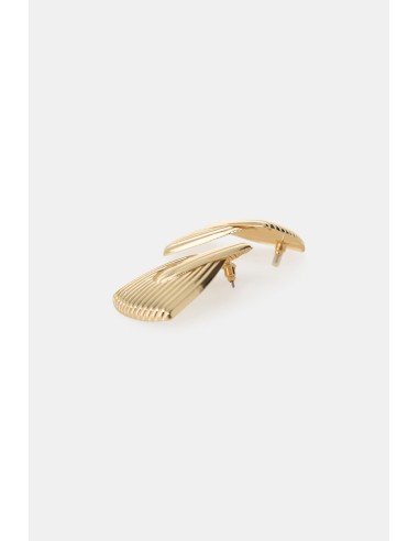 Boucles d'oreilles en forme de Dixie avec surface fendue