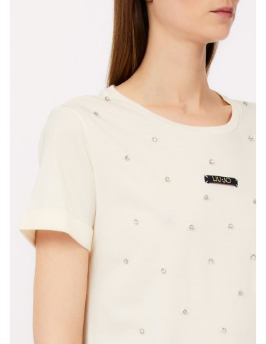 T-shirt met strass van Liu Jo