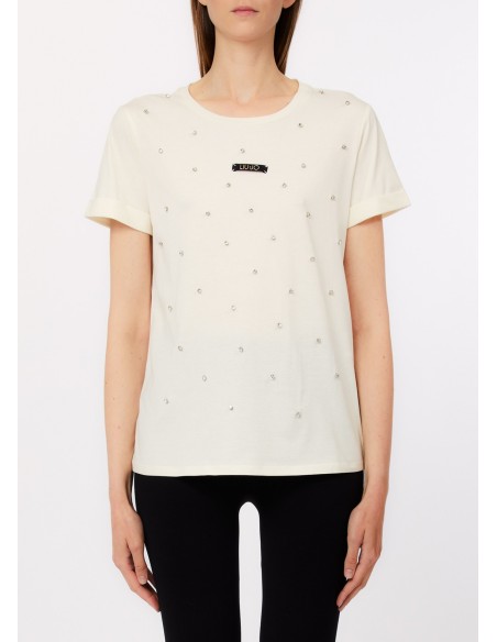 T-shirt met strass van Liu Jo