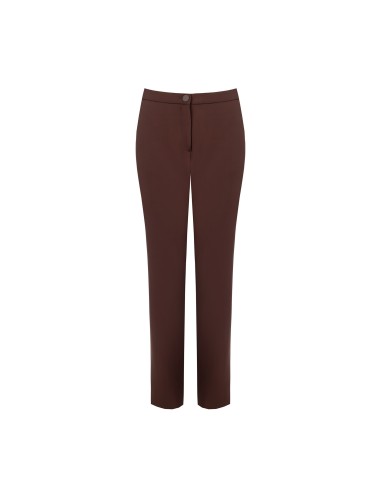 Pantalon cigarette en tissu fluide avec bouton en métal Rinascimento