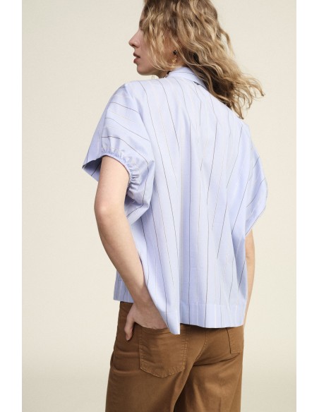 Chemise à rayures avec col classique et manches courtes Dixie