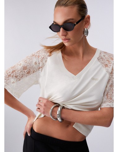 Liu Jo - T-shirt avec dentelle