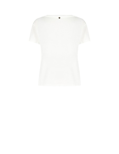 T-shirt regular en coton « Le Diable s'habille en Prada », imprimé rouge à lèvres, Rinascimento