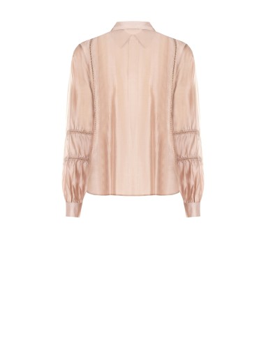 Chemise ultralégère en lyocell mélangé avec détails perforés Rinascimento