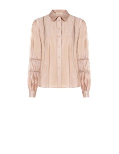 Chemise ultralégère en lyocell mélangé avec détails perforés Rinascimento