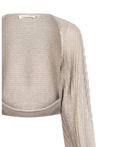 Boléro ample en maille torsadée avec fil de lurex Rinascimento