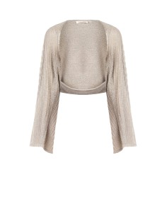 Boléro ample en maille torsadée avec fil de lurex Rinascimento