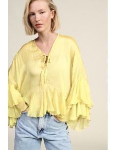 Dixie blouse met brede volants