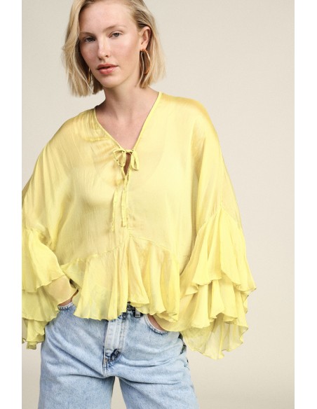 Blouse à volants amples Dixie