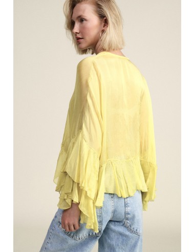 Dixie blouse met brede volants