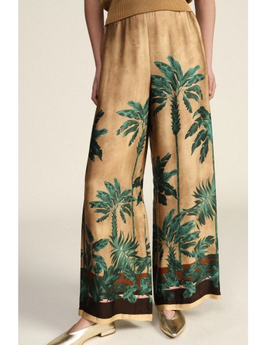 Palazzo-broek met tropische print van Dixie