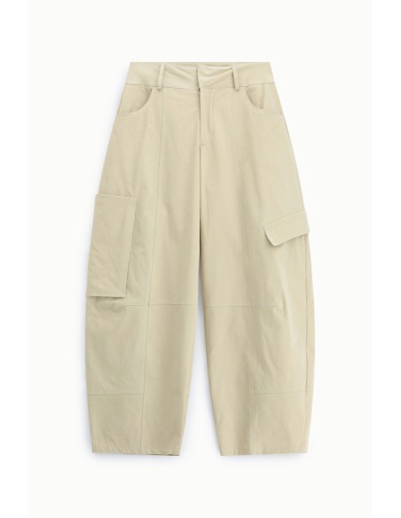 Pantalon palazzo raccourci avec poches cargo latérales Dixie