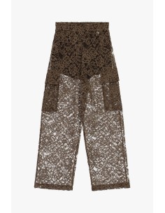 Pantalon palazzo en dentelle à jambes larges Dixie 2