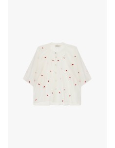 Blouse ample à manches courtes avec détails brodés Dixie 2