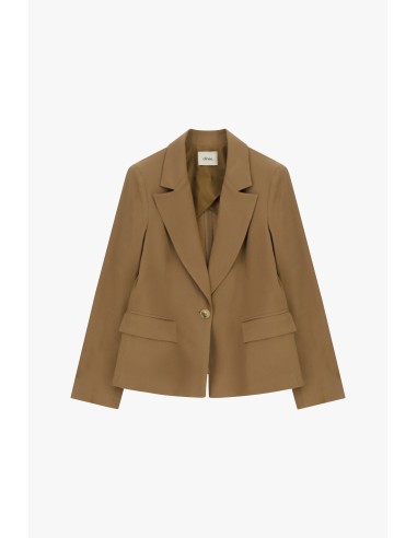 Dixie blazer met één rij knopen en zakken met klep