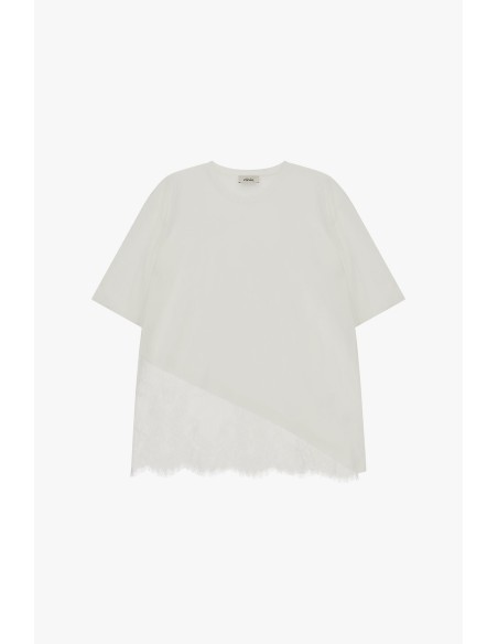 Dixie T-shirt met korte mouwen en asymmetrische details