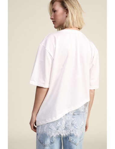 T-shirt à manches courtes avec détails asymétriques Dixie