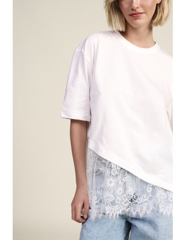 T-shirt à manches courtes avec détails asymétriques Dixie