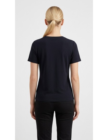 Liu Jo T-Shirt avec broderie de strass et de fleurs