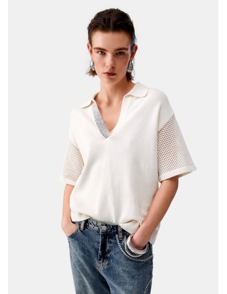 Liu Jo T-Shirt avec détails perforés