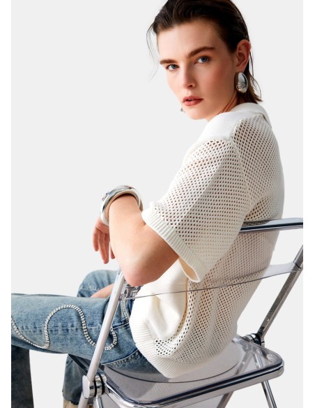 Liu Jo T-Shirt avec détails perforés